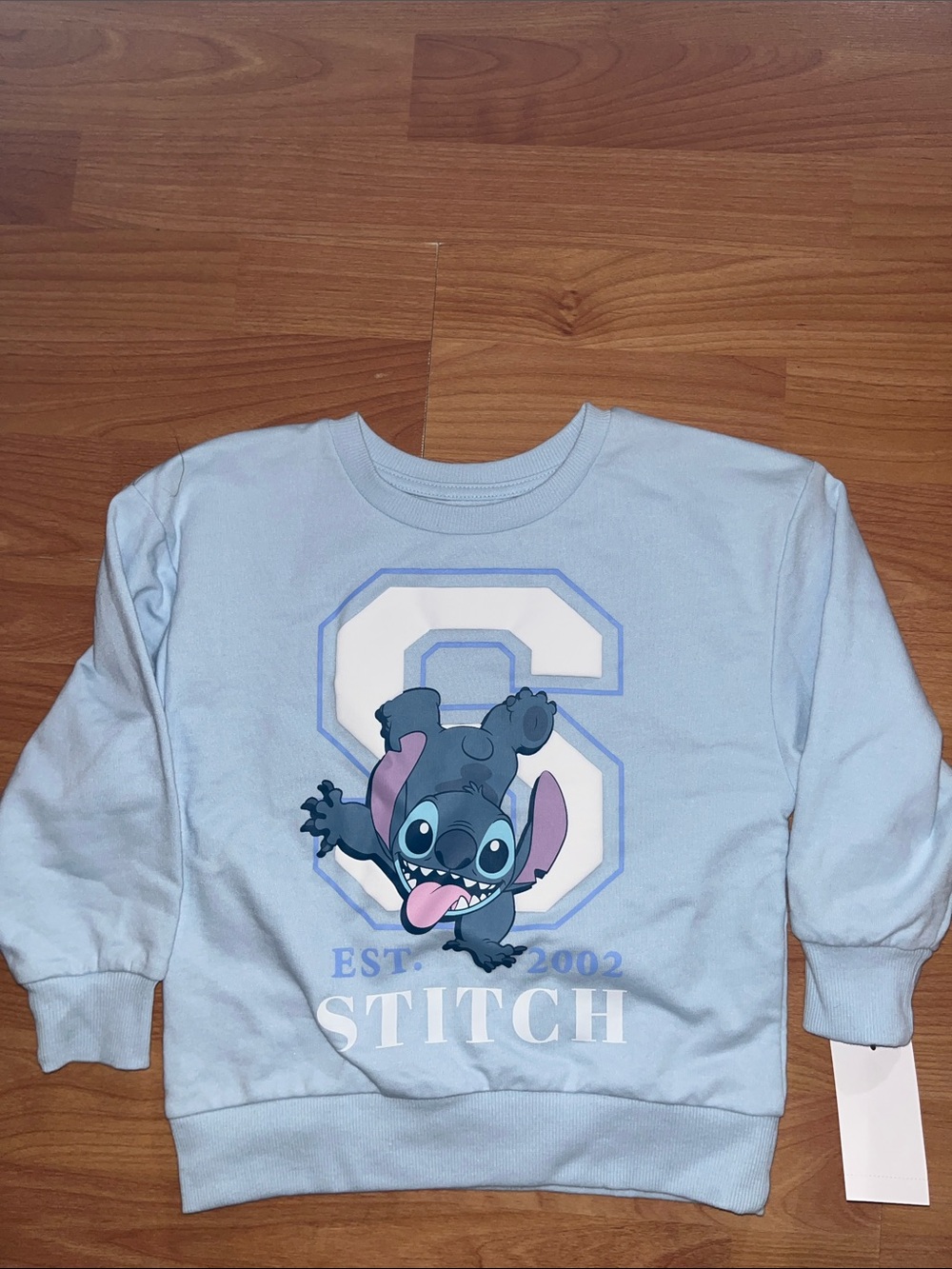 Disney Light Blue Stitch Graphic Sweatshirt